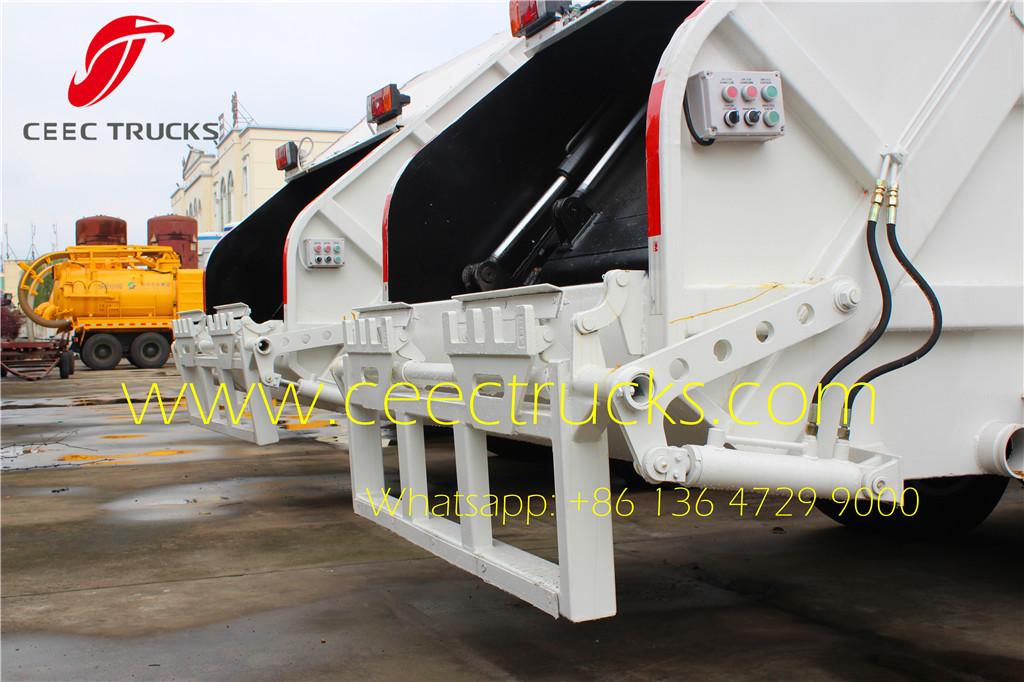 ISUZU 5cbm refuse compression truck tilting device