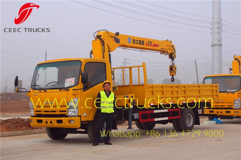 ISUZU 6.3 T truck mounted crane manufacturer supply