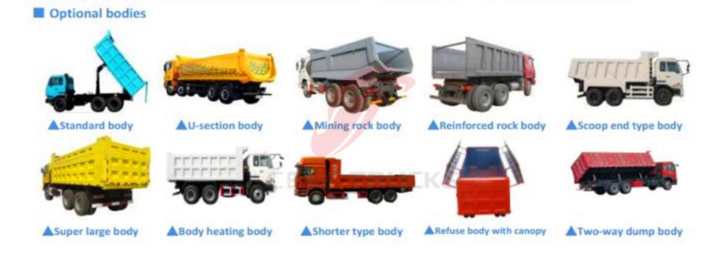 Beiben dumper truck body optional