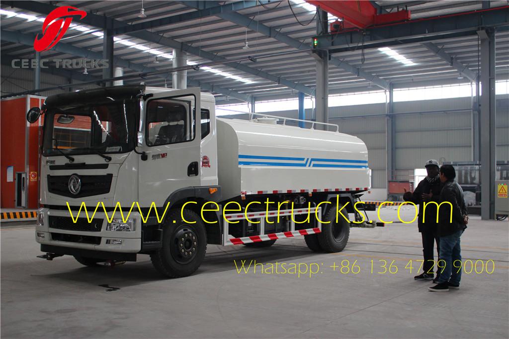 Angola Client visiting our factory for buying water tanker truck Angola Client visiting our factory for buying water tanker truck