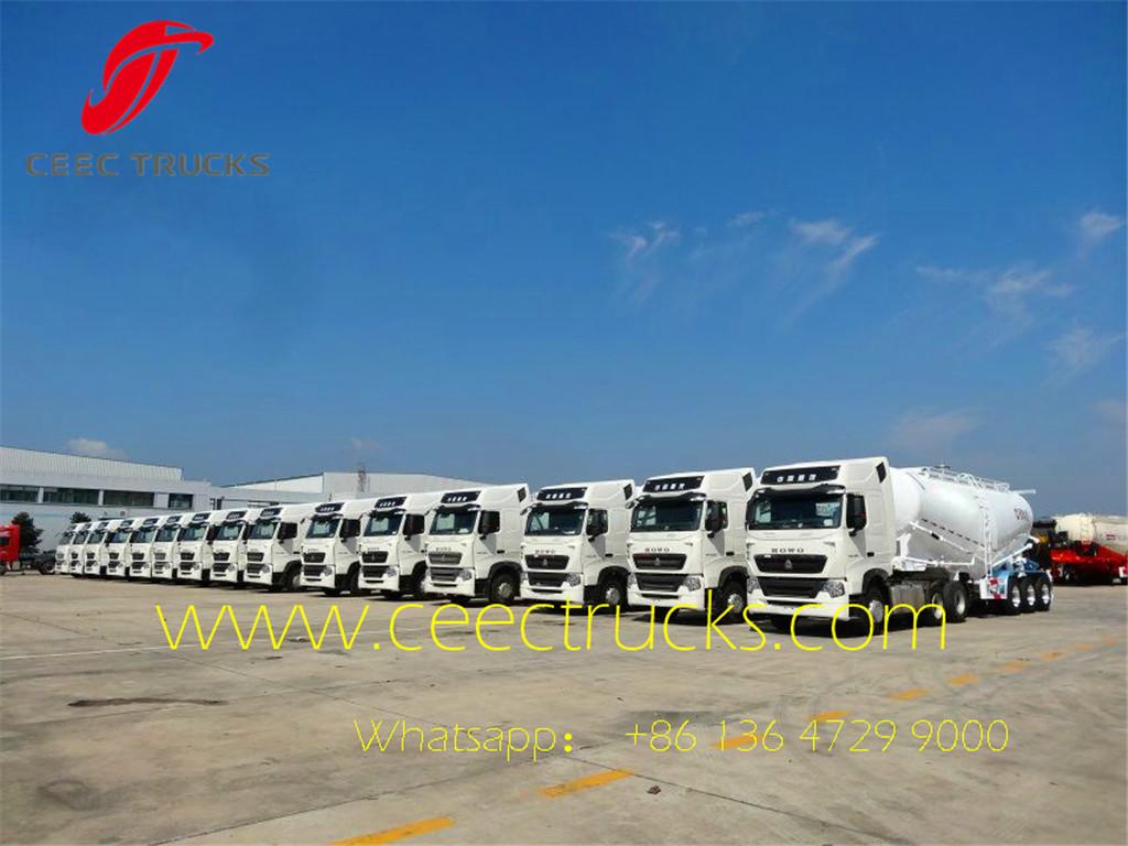 3-axle bulk cement tanker semitrailers