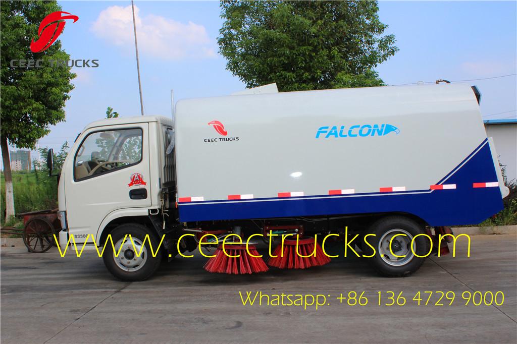 Dongfeng 4 CBM road sweeper truck export Ecuador