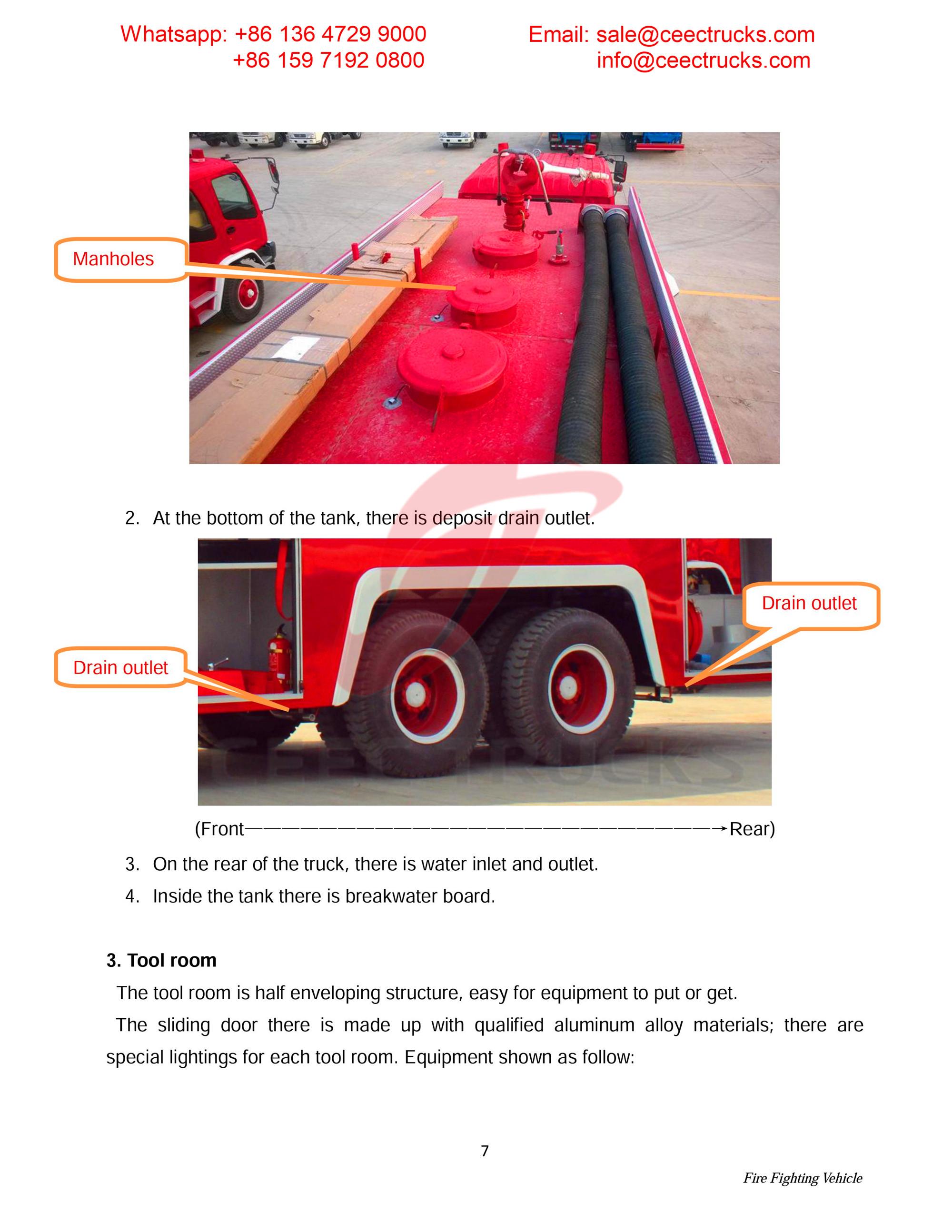 Syria ISUZU foam & water fire truck Syria ISUZU foam & water fire truck