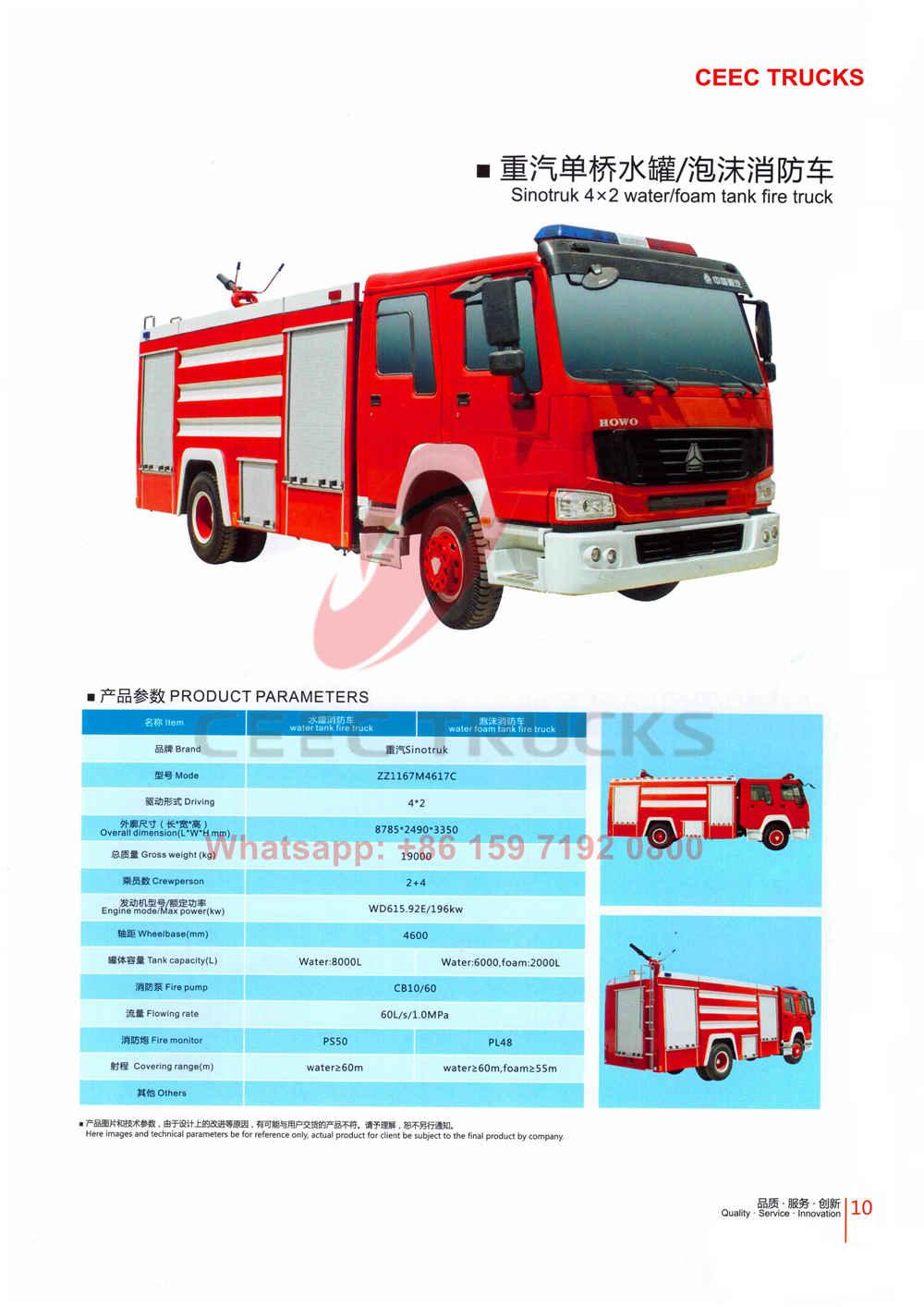 CEEC firefighting truck catalogue