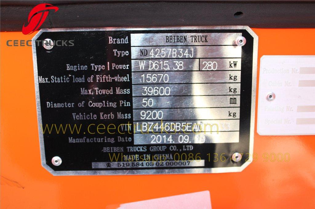 beiben 2638 tractor truck beiben 2638 tractor truck