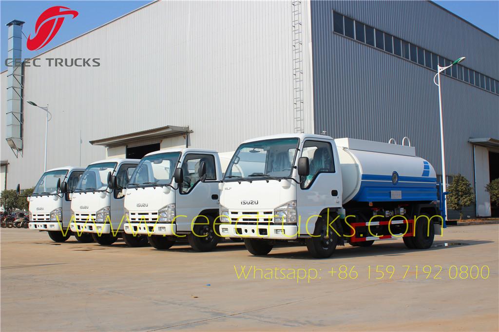 4 units ISUZU 5CBM water bowser export