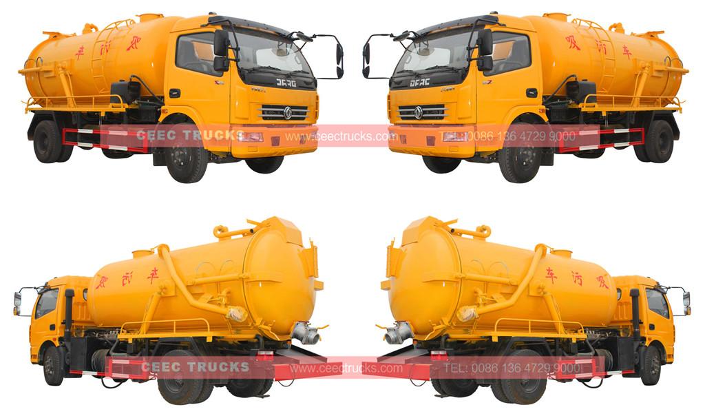  Cesspit emptier truck 6cbm wholeview