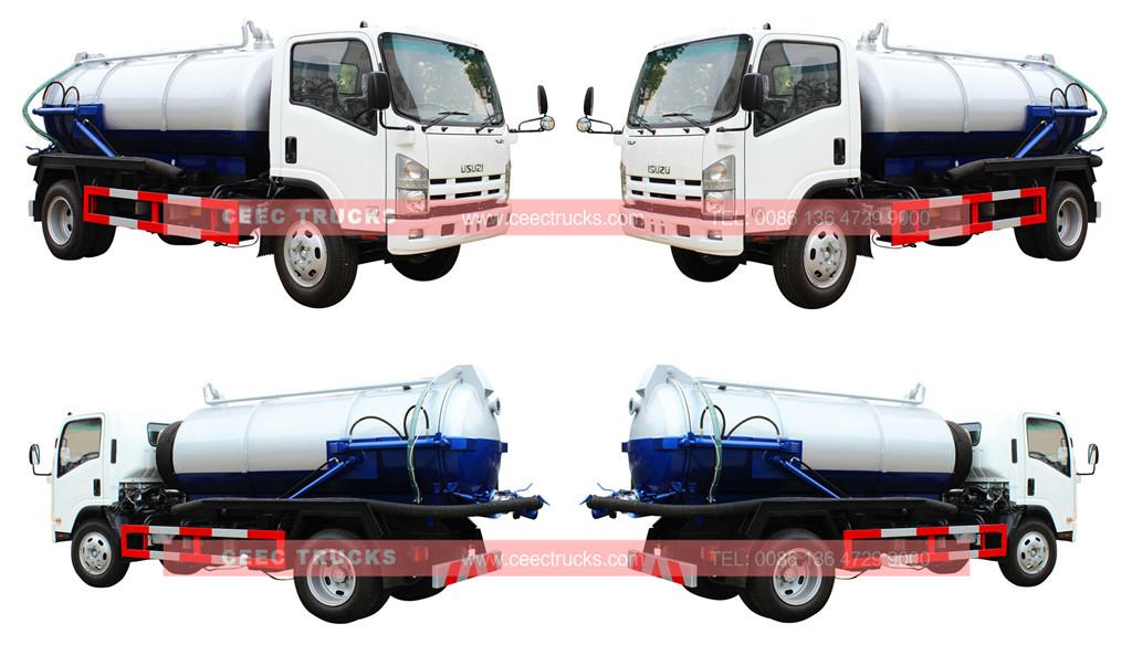 ISUZU 8cbm sewage suction truck