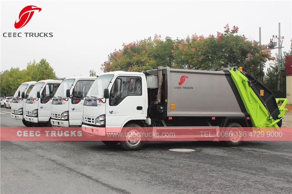 CEEC export 4 units garbage compactor trucks to Dubai low price