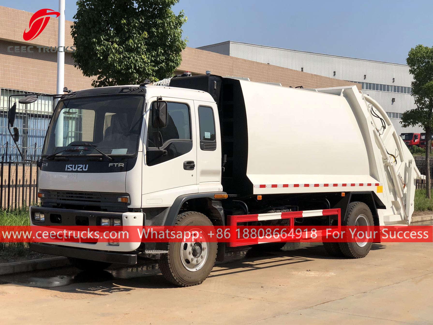 ISUZU 12CBM Refuse compactor truck for sale