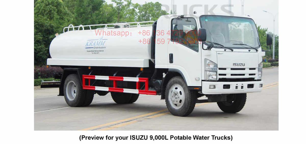 Antigua and Barbuda--ISUZU 9000Liters Drinker Water Bowser manual