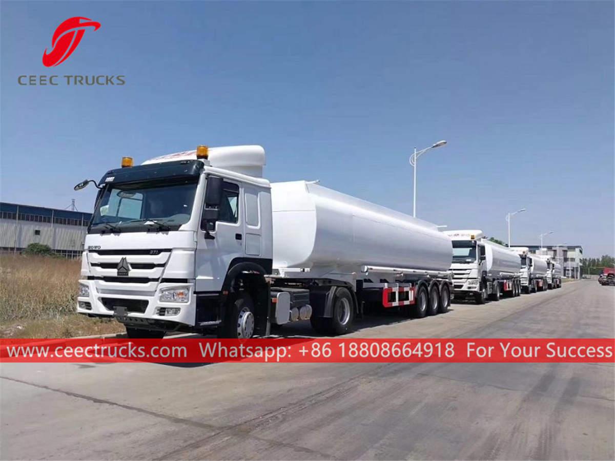 Fuel tanker trailer tractor HOWO