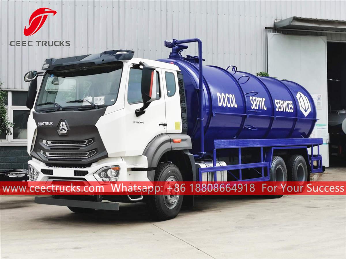 SINOTRUK N7B heavy duty septic tanker truck