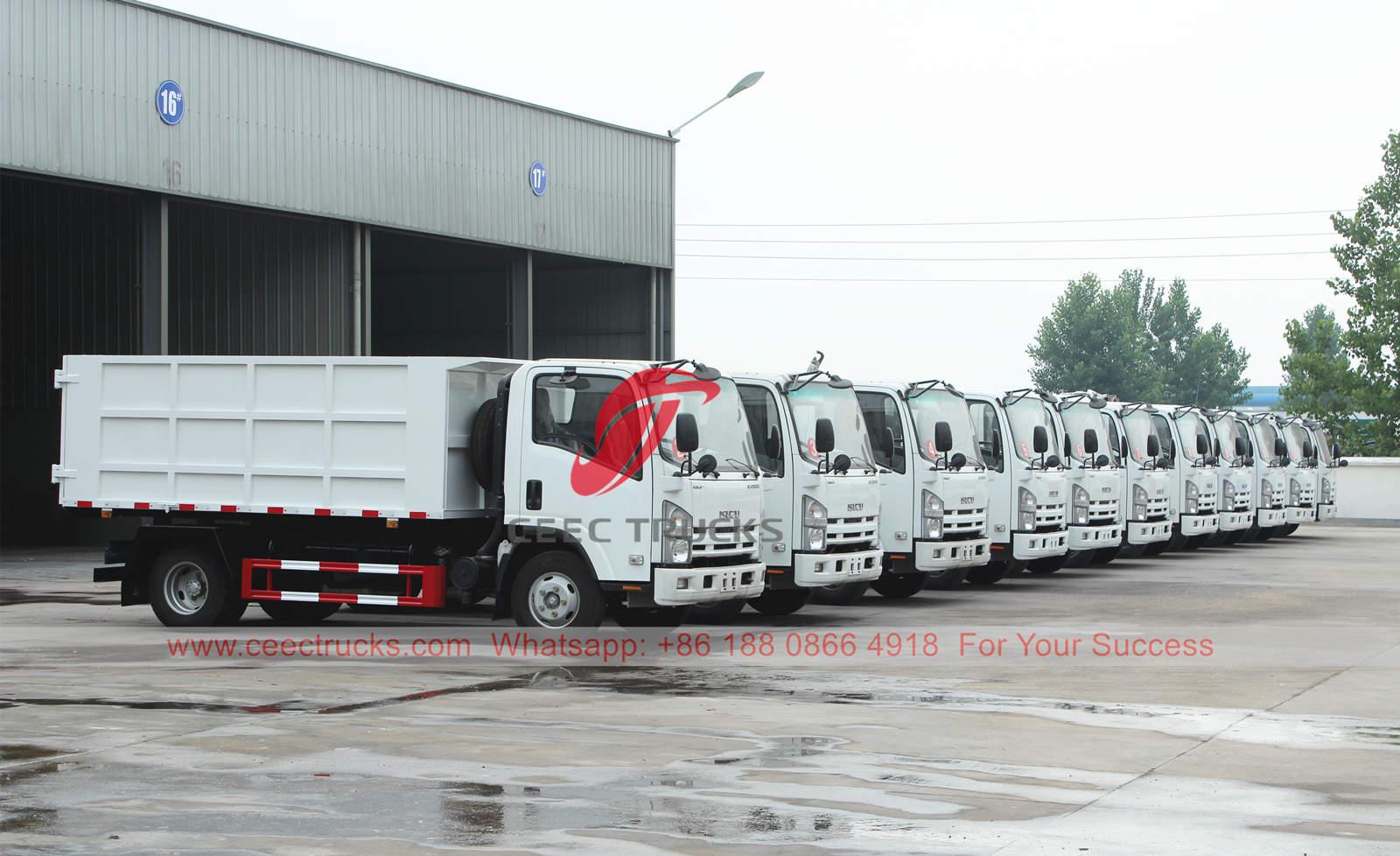 11 units ISUZU garbage trucks in factory 11 units ISUZU garbage trucks in factory