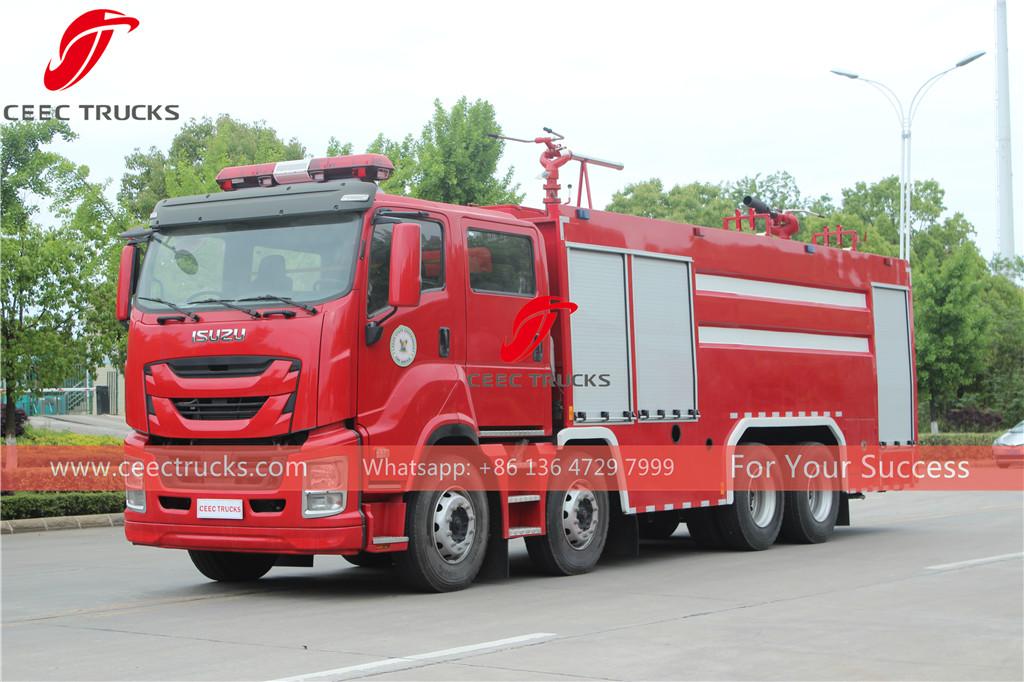 ISUZU FVZ water foam and dry powder fire truck export Senegal