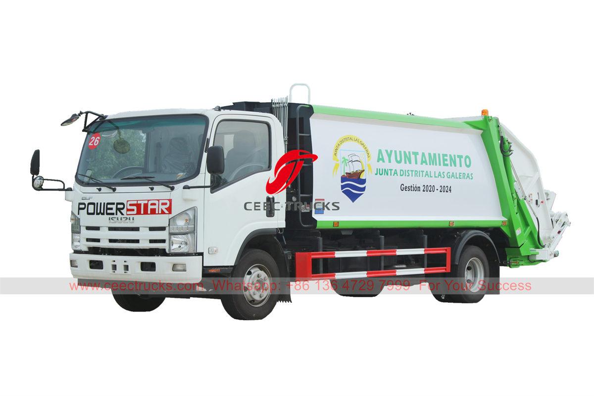 ISUZU 10CBM trash compactor truck