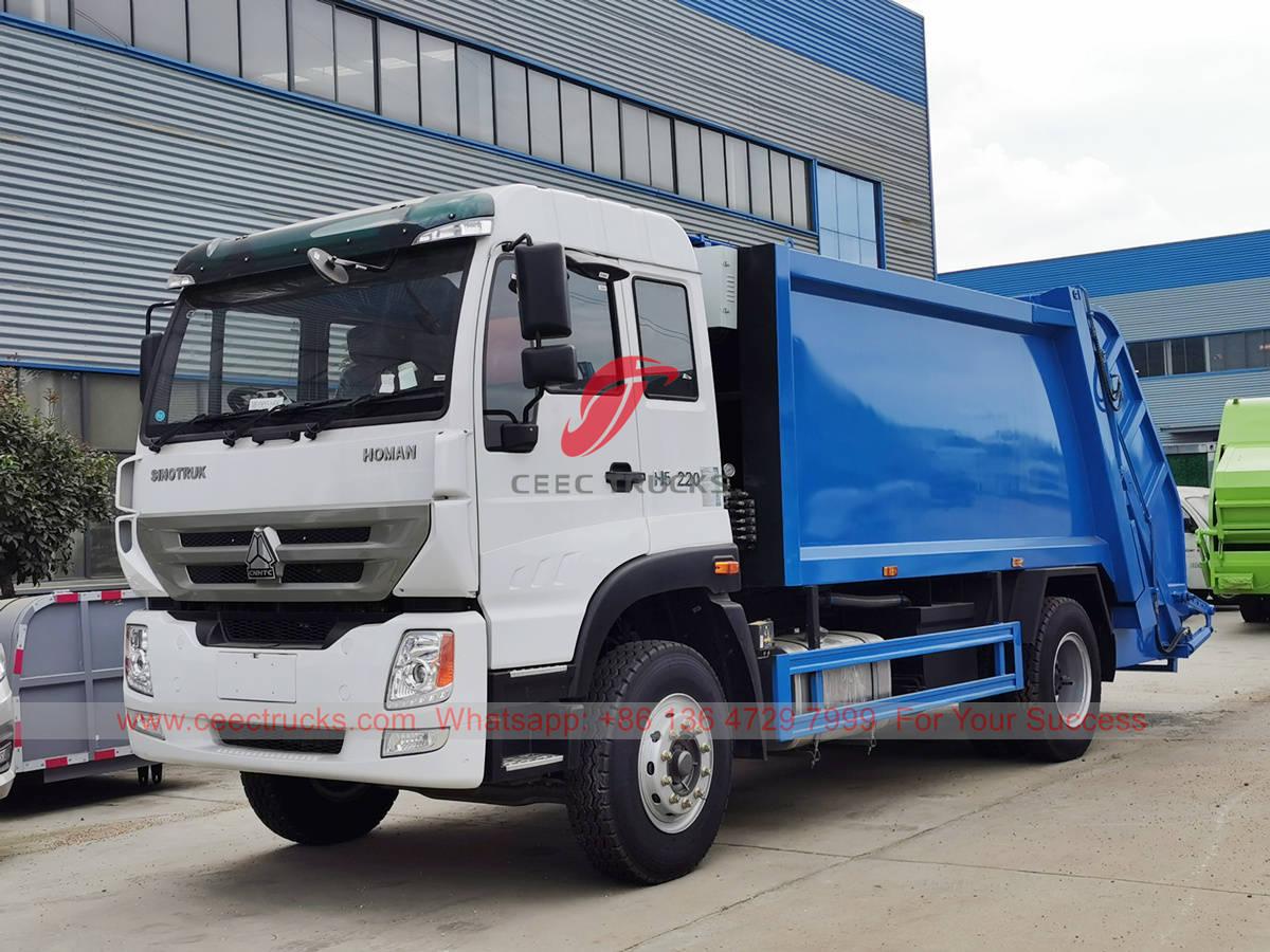 SINOTRUK 12CBM refuse compressed truck