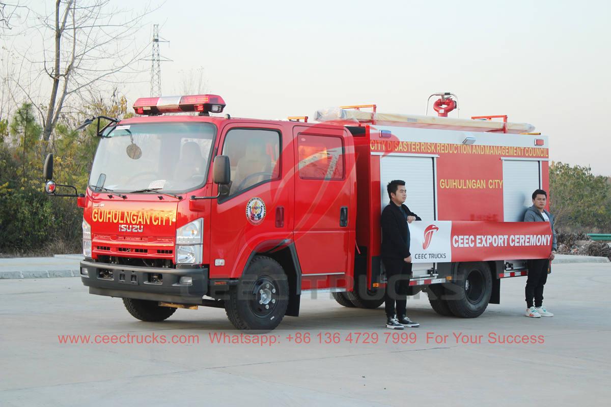 ISUZU water fire truck manufacturer