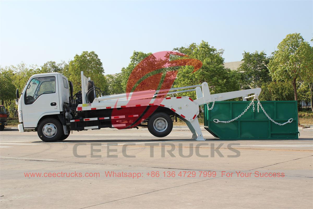 ISUZU swing arm garbage truck for sale