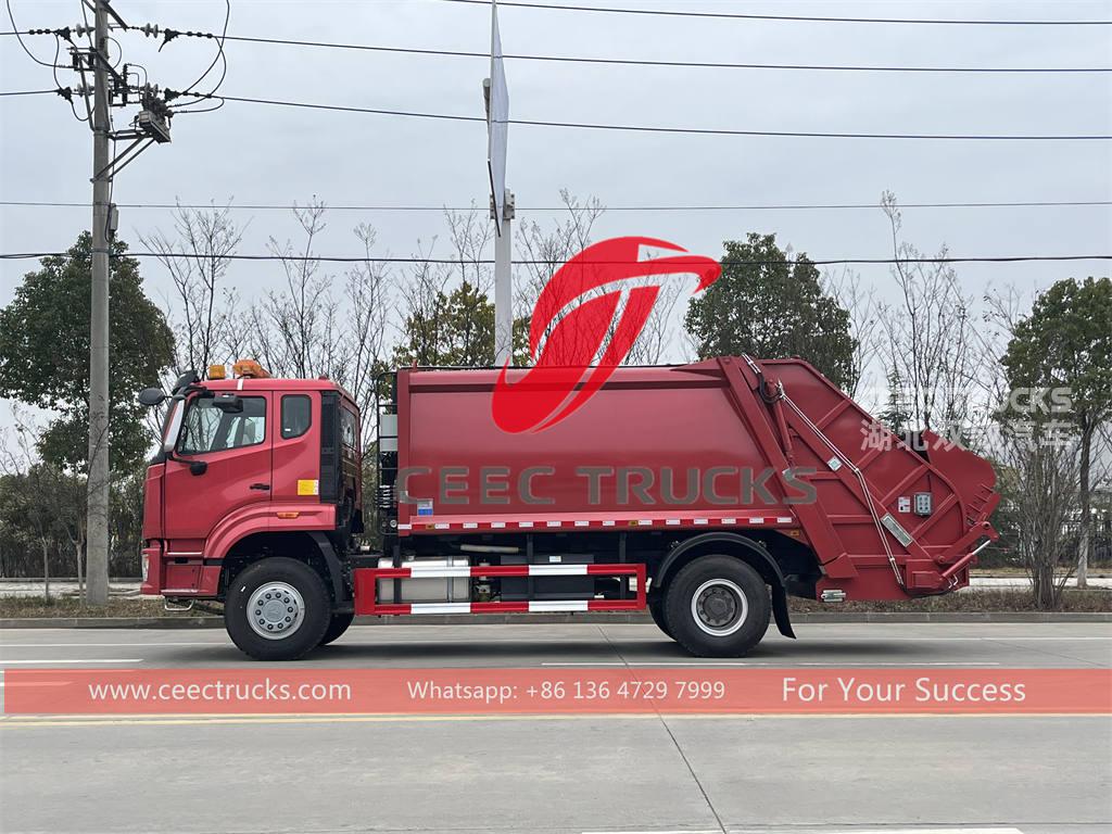 Hot selling HOWO 4Ã—2 rubbish compression truck