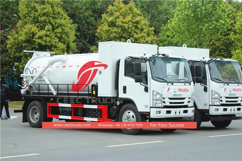 Isuzu sewer suction truck