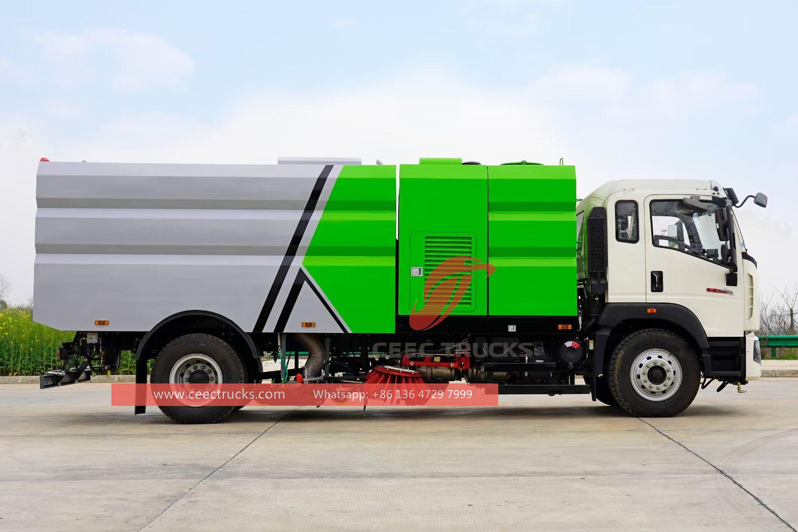 HOWO 12cbm road sweeper truck