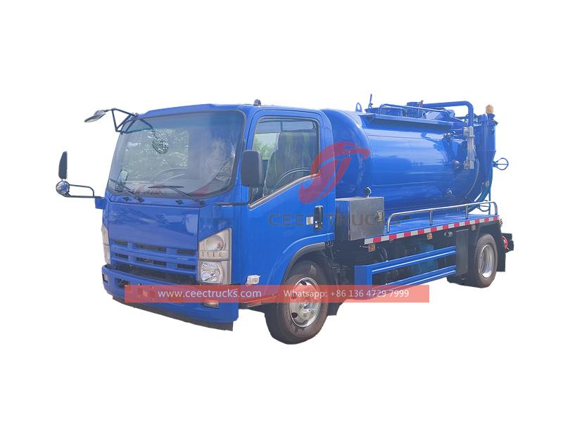 ISUZU NPR 6000L vacuum tank truck