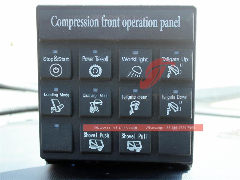 Shcaman 4x2 garbage compactor truck