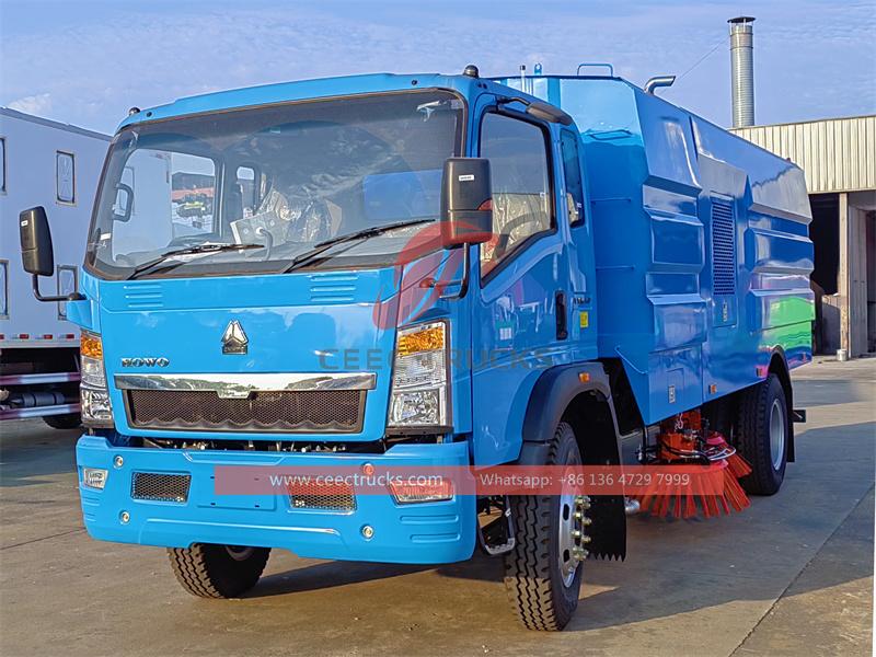 Howo 8CBM street vacuum sweeping truck