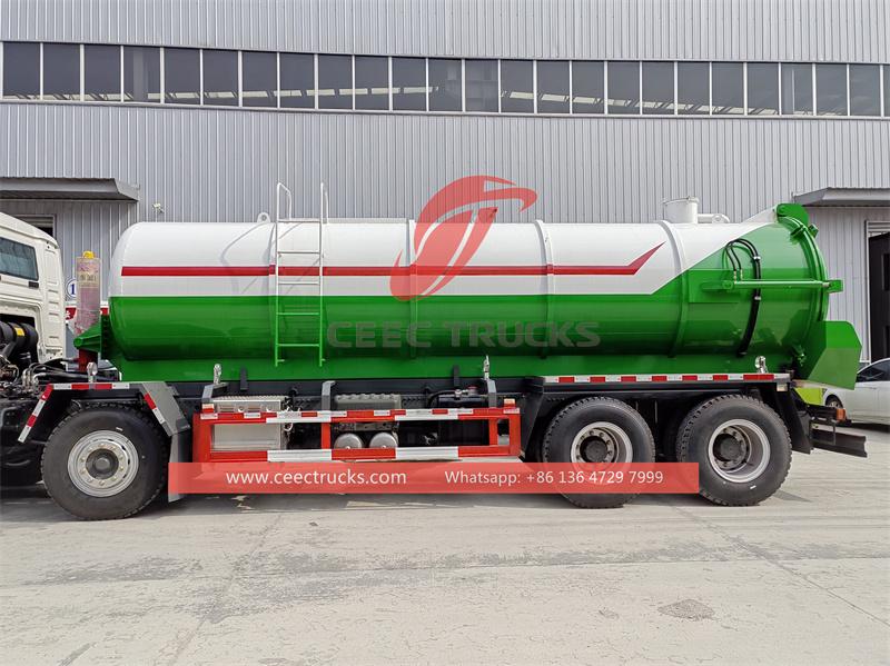 howo 12 wheeler sewer vator truck