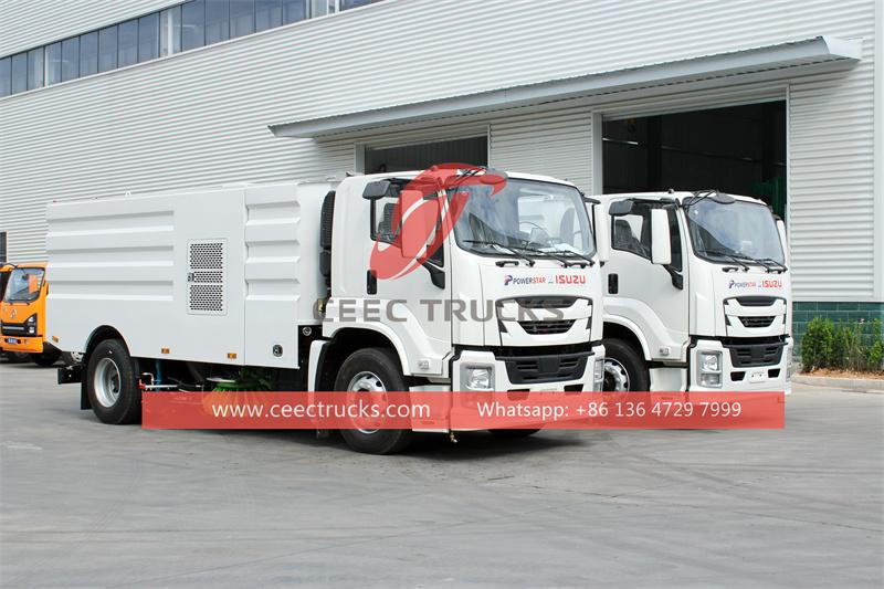 Isuzu airport sweeper truck