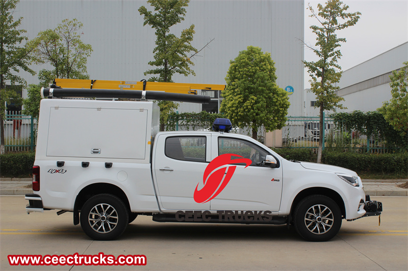 Isuzu pickup truck maintenance vehicle