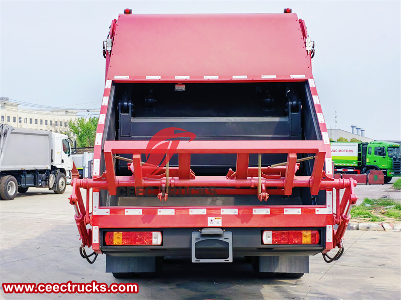 Howo rear loader garbage truck