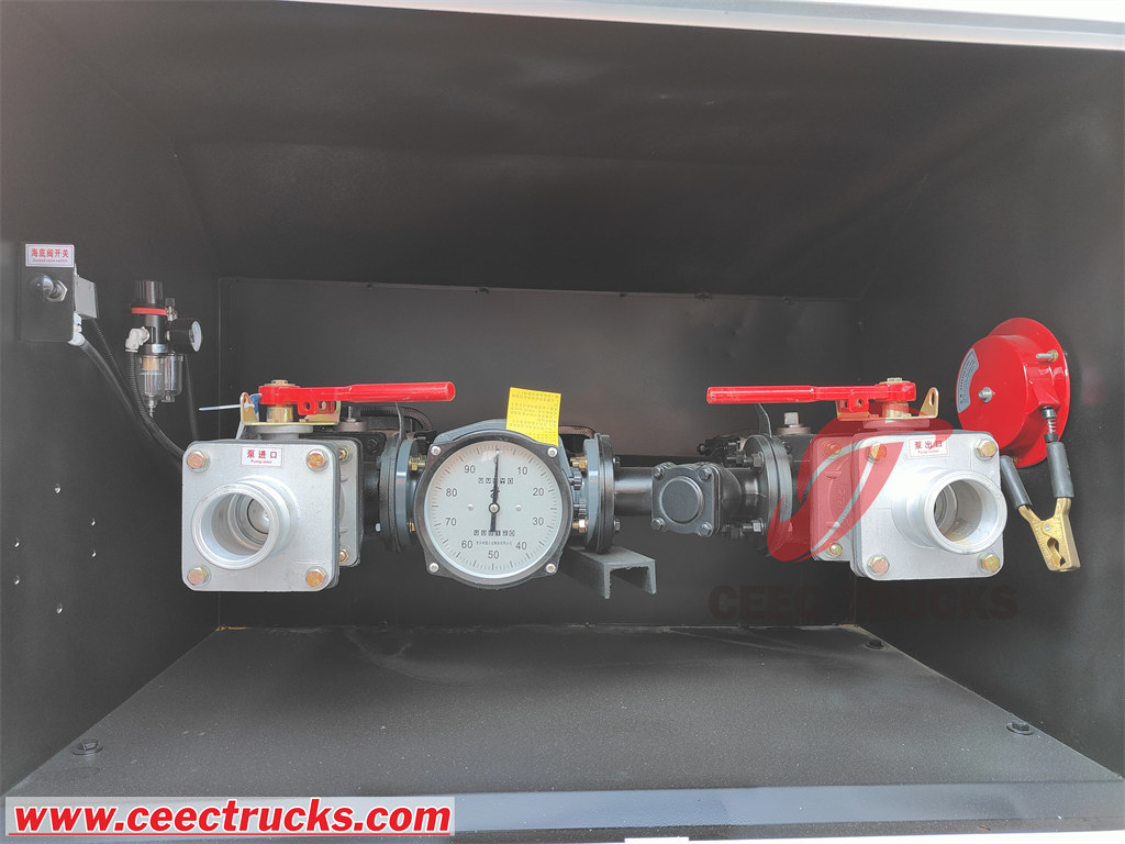 Beiben fuel bowser truck pump in and out valve