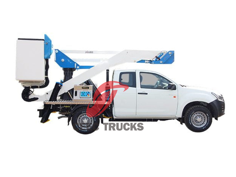 Isuzu 4x4 pick-up with aerial platform