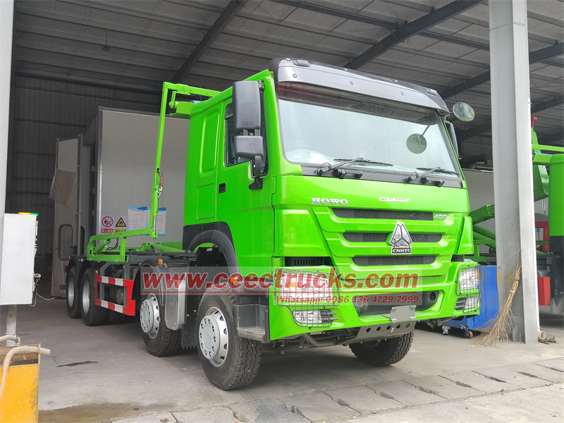 HOWO 8x4 hook loader truck