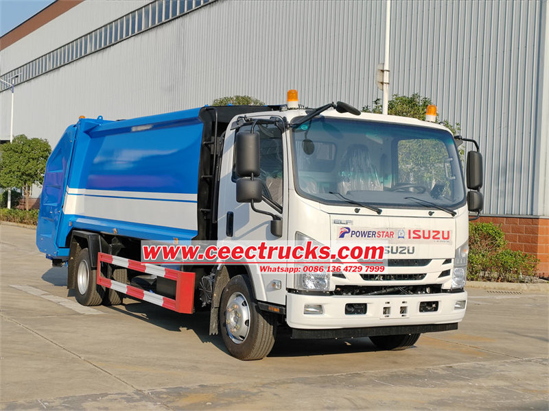 ISUZU NPR rear load garbage truck