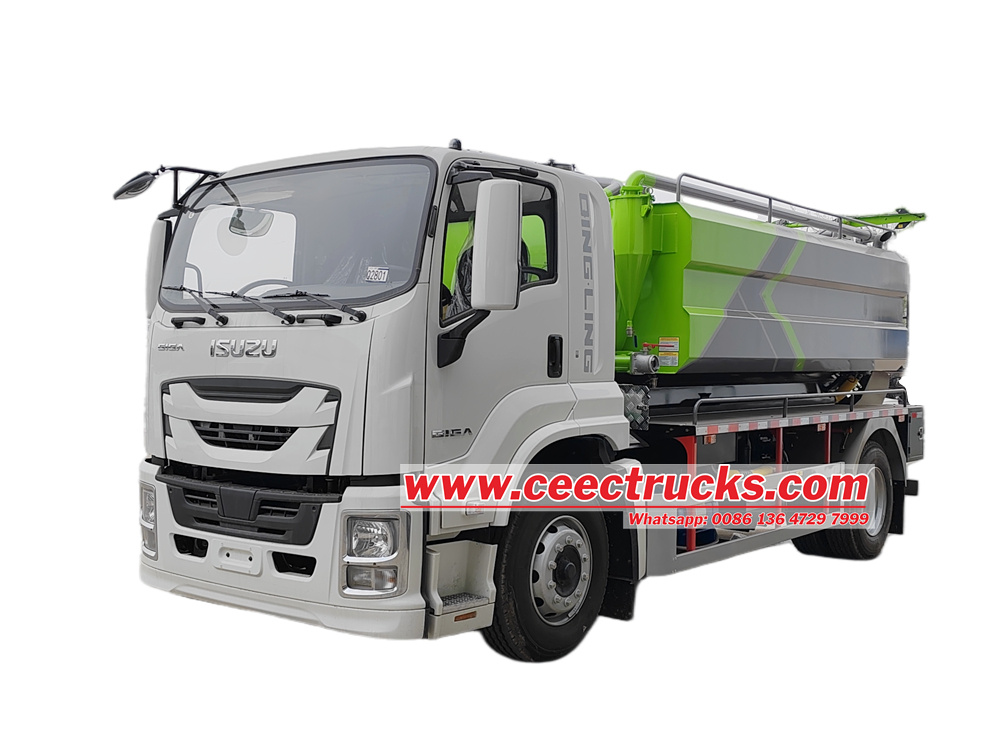 Isuzu FTR 4KH1 Engine combination vacuum jetter 