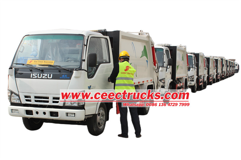 isuzu rear loader garbage truck