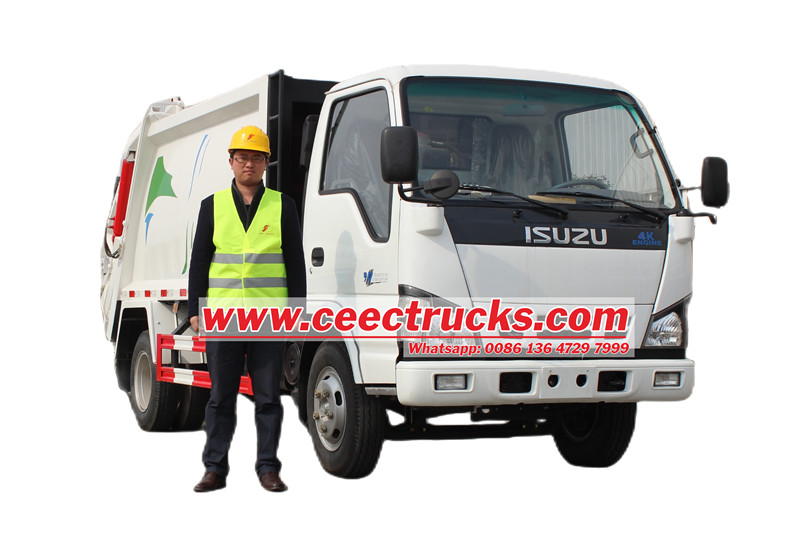 isuzu rear loader garbage truck