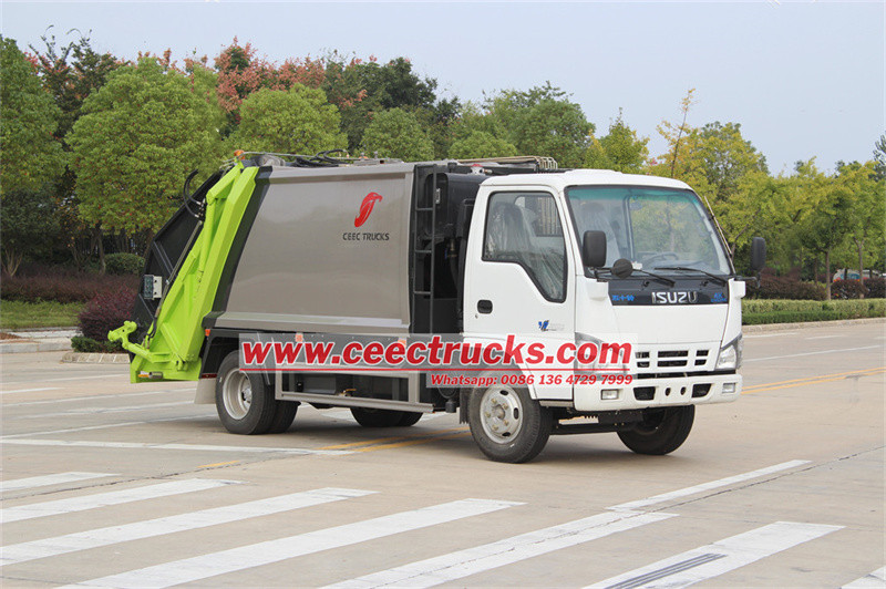 ISUZU NKR garbage rear loader truck