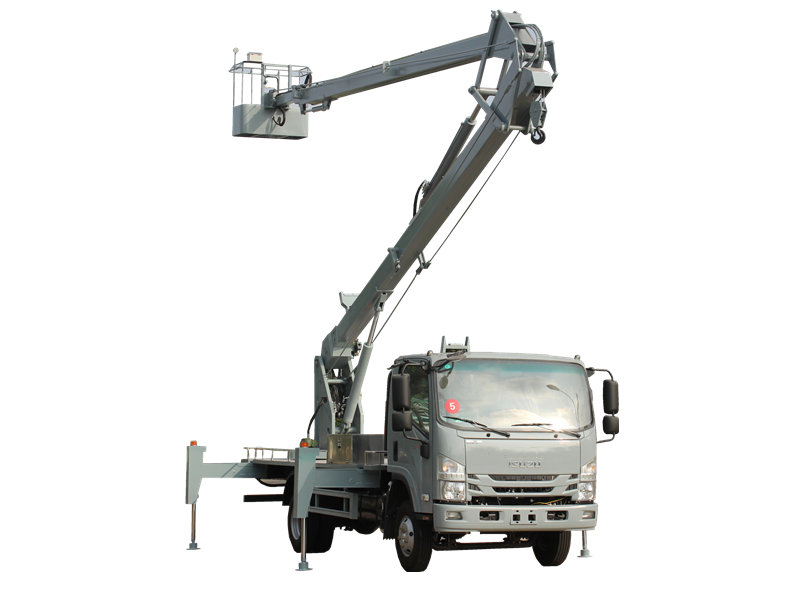 Isuzu bucket lift truck