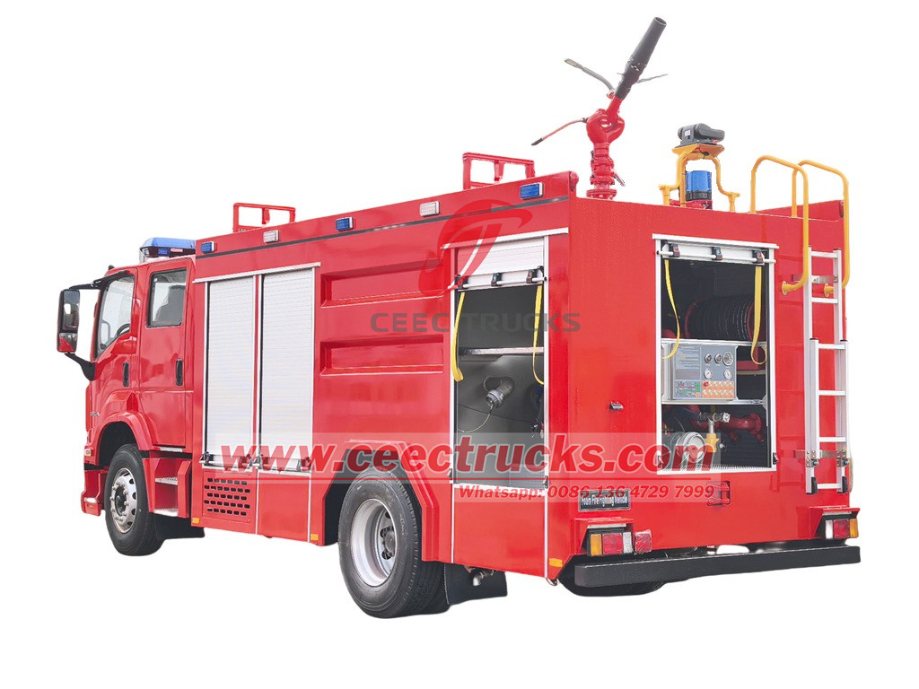 Isuzu 5500Liters foam fire tanker truck