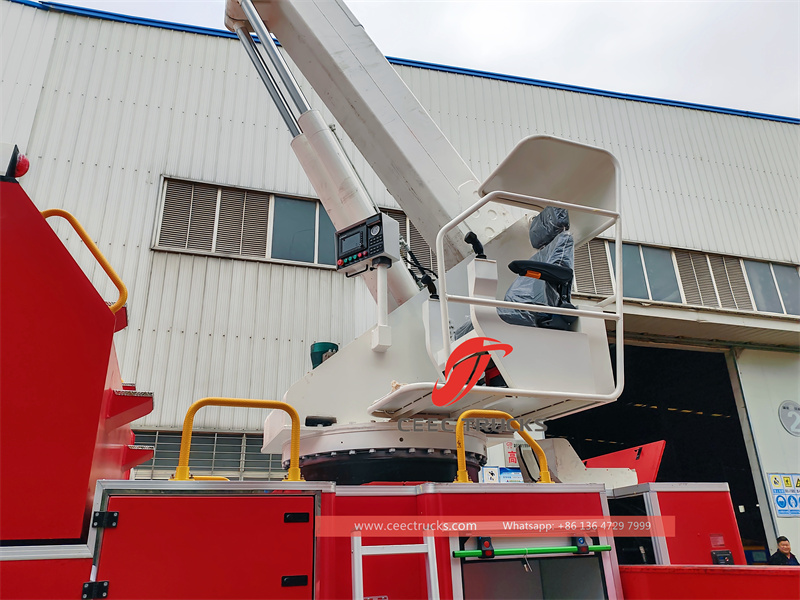 Howo water & foam with mounted high reach extendable turret Howo water & foam with mounted high reach extendable turret