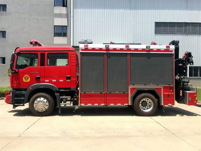Howo 4x2 emergency lighting fire truck