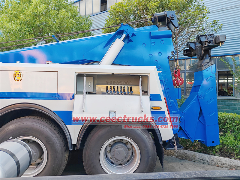HOWO 8x4 25 Tons Intergrated Under Lift Wheel Road Wrecker Towing Truck