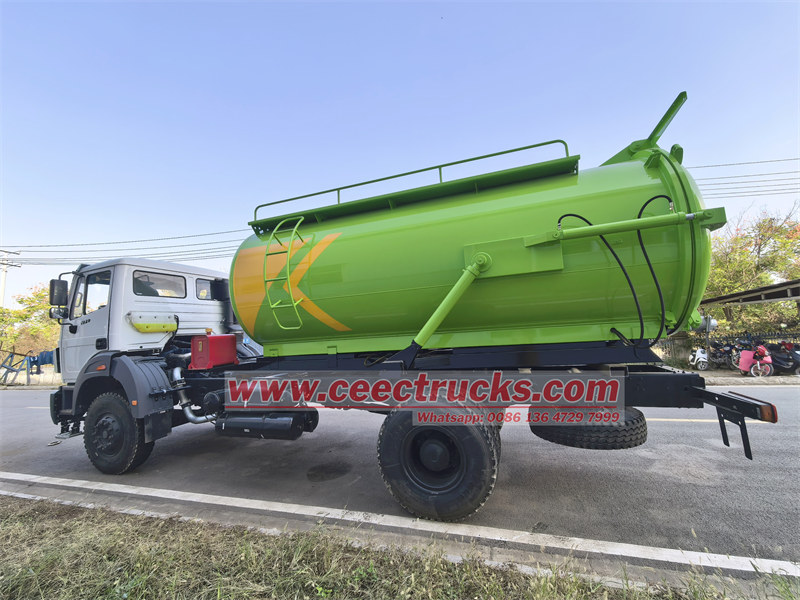 Beiben 10cbm vacuum tanker truck