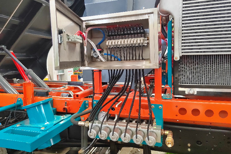 Integrated PLC control system and Magnetic valves