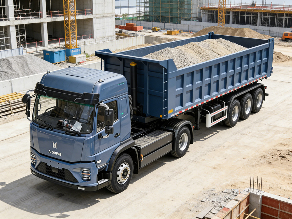 Isuzu prime mover for tipper semitrailer