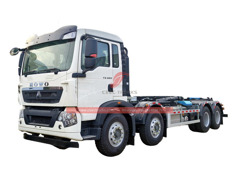 Howo TX 8x4 hook lift truck